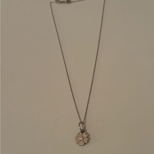 Pandora Silver Flower Pendant Necklace